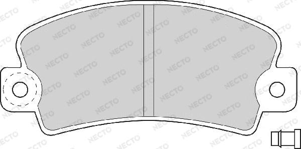 Necto FD692A - Тормозные колодки, дисковые, комплект unicars.by