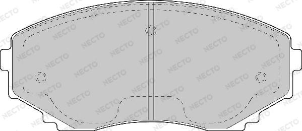 Necto FD6974A - Тормозные колодки, дисковые, комплект unicars.by