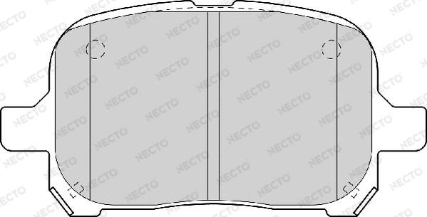 Necto FD6973A - Тормозные колодки, дисковые, комплект unicars.by