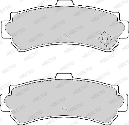 Necto FD6977A - Тормозные колодки, дисковые, комплект unicars.by