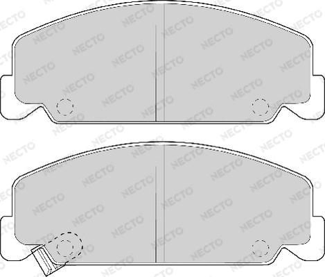 Necto FD6454A - Тормозные колодки, дисковые, комплект unicars.by