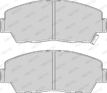 Necto FD6456A - Тормозные колодки, дисковые, комплект unicars.by