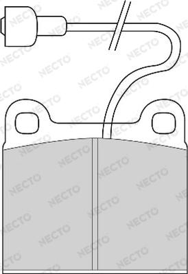 Necto FD6417A - Тормозные колодки, дисковые, комплект unicars.by