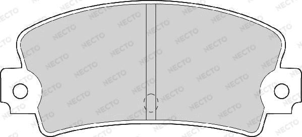 Necto FD659A - Тормозные колодки, дисковые, комплект unicars.by