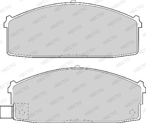 Necto FD6569A - Тормозные колодки, дисковые, комплект unicars.by