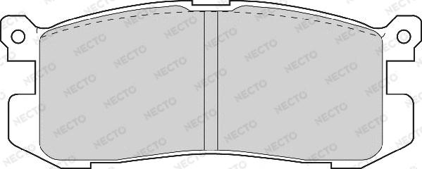 Necto FD6563A - Тормозные колодки, дисковые, комплект unicars.by