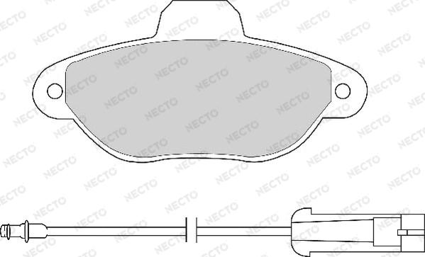 Necto FD6504A - Тормозные колодки, дисковые, комплект unicars.by