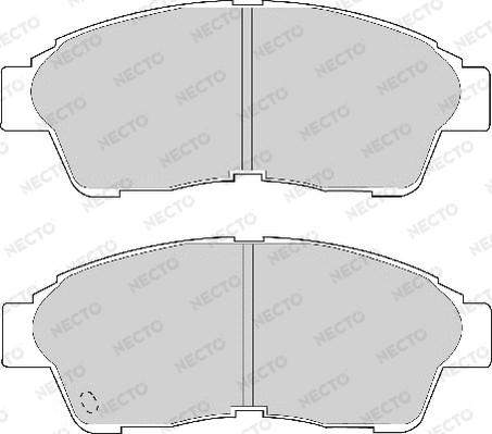 Necto FD6584A - Тормозные колодки, дисковые, комплект unicars.by