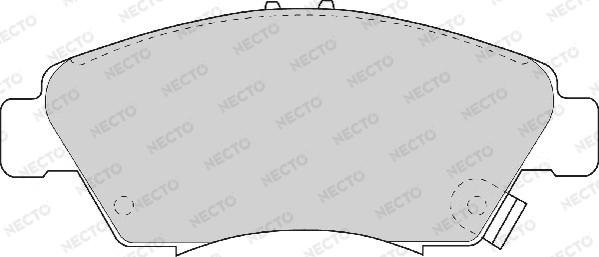 Necto FD6580A - Тормозные колодки, дисковые, комплект unicars.by