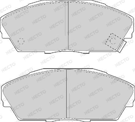 Necto FD6535A - Тормозные колодки, дисковые, комплект unicars.by