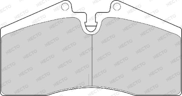 Necto FD6531A - Тормозные колодки, дисковые, комплект unicars.by