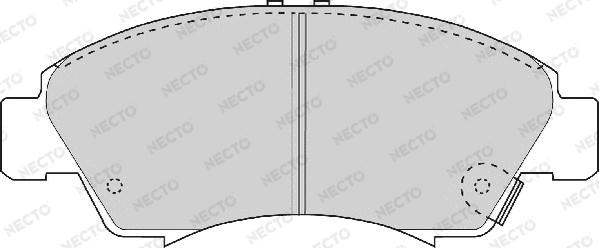 Necto FD6537A - Тормозные колодки, дисковые, комплект unicars.by