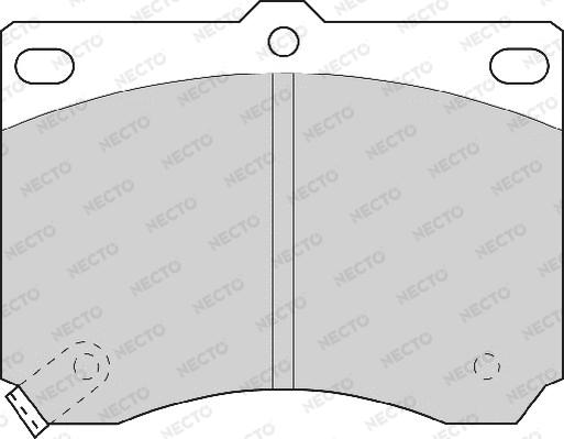 Necto FD6528A - Тормозные колодки, дисковые, комплект unicars.by