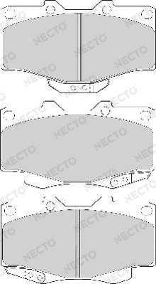 Necto FD6579A - Тормозные колодки, дисковые, комплект unicars.by