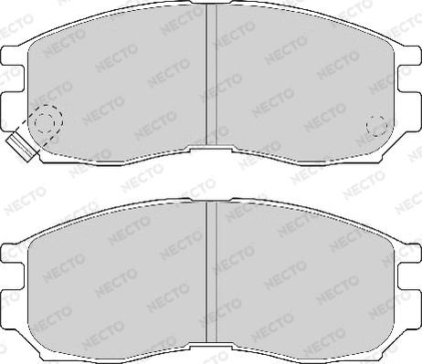 Necto FD6574A - Тормозные колодки, дисковые, комплект unicars.by