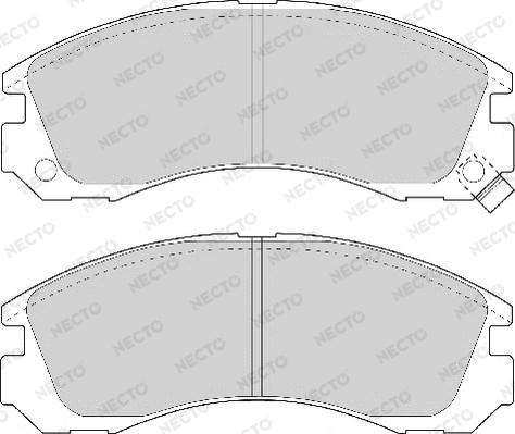 Necto FD6575A - Тормозные колодки, дисковые, комплект unicars.by