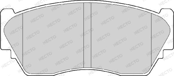 Necto FD6572A - Тормозные колодки, дисковые, комплект unicars.by