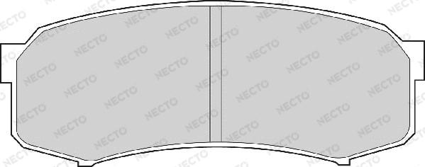 Necto FD6698A - Тормозные колодки, дисковые, комплект unicars.by