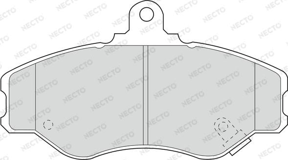 Necto FD6697V - Тормозные колодки, дисковые, комплект unicars.by