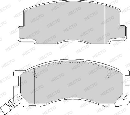 Necto FD6669A - Тормозные колодки, дисковые, комплект unicars.by