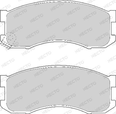 Necto FD6660A - Тормозные колодки, дисковые, комплект unicars.by