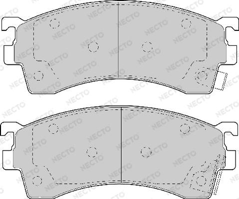 Necto FD6600A - Тормозные колодки, дисковые, комплект unicars.by