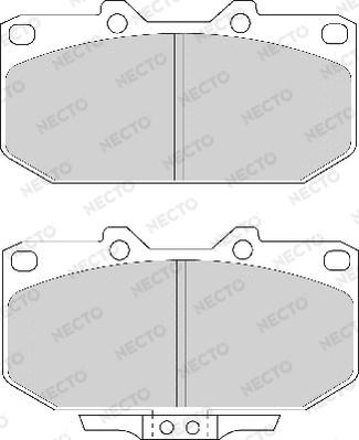 Necto FD6610A - Тормозные колодки, дисковые, комплект unicars.by