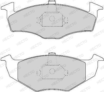 Necto FD6689A - Тормозные колодки, дисковые, комплект unicars.by