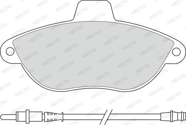 Necto FD6684A - Тормозные колодки, дисковые, комплект unicars.by