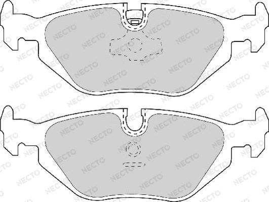 Necto FD6633A - Тормозные колодки, дисковые, комплект unicars.by