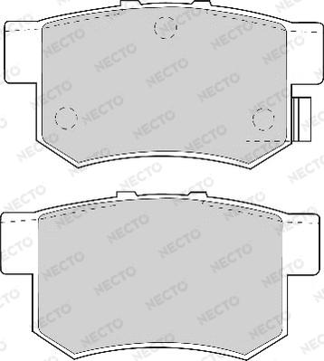 Necto FD6625A - Тормозные колодки, дисковые, комплект unicars.by