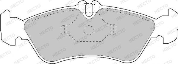 Necto FD6678V - Тормозные колодки, дисковые, комплект unicars.by