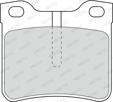 Necto FD6677V - Тормозные колодки, дисковые, комплект unicars.by