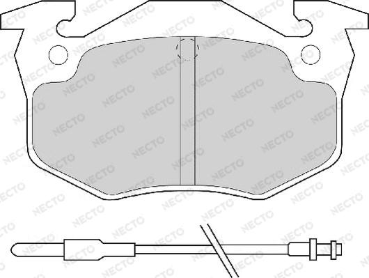 Necto FD6065A - Тормозные колодки, дисковые, комплект unicars.by