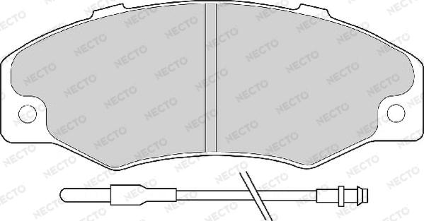 Necto FD6089A - Тормозные колодки, дисковые, комплект unicars.by