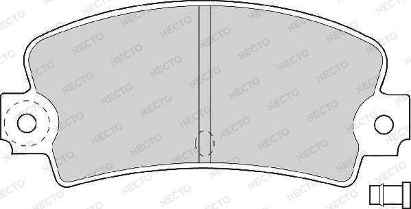 Necto FD614A - Тормозные колодки, дисковые, комплект unicars.by