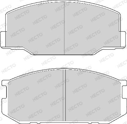 Necto FD6106A - Тормозные колодки, дисковые, комплект unicars.by