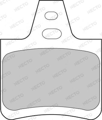 Necto FD6188A - Тормозные колодки, дисковые, комплект unicars.by