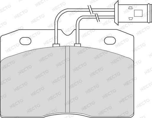 Necto FD6139V - Тормозные колодки, дисковые, комплект unicars.by