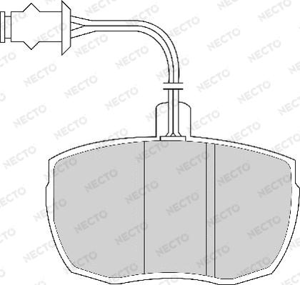 Necto FD6137A - Тормозные колодки, дисковые, комплект unicars.by