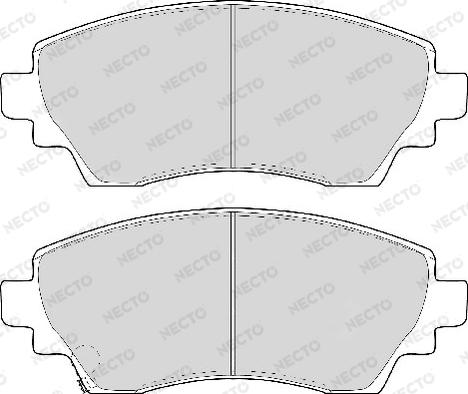 Necto FD6898A - Тормозные колодки, дисковые, комплект unicars.by