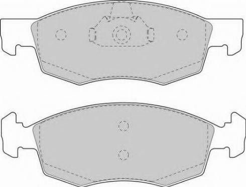 Necto FD6846N - Тормозные колодки, дисковые, комплект unicars.by