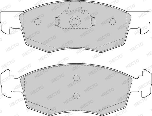 Necto FD6846A - Тормозные колодки, дисковые, комплект unicars.by