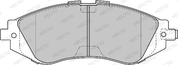 Necto FD6815A - Тормозные колодки, дисковые, комплект unicars.by