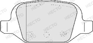 Necto FD6810A - Тормозные колодки, дисковые, комплект unicars.by