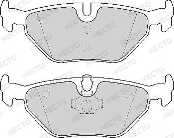 Necto FD6839A - Тормозные колодки, дисковые, комплект unicars.by