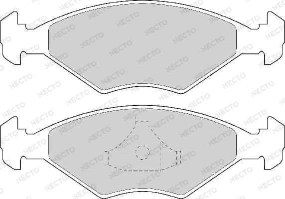 Necto FD6821A - Тормозные колодки, дисковые, комплект unicars.by