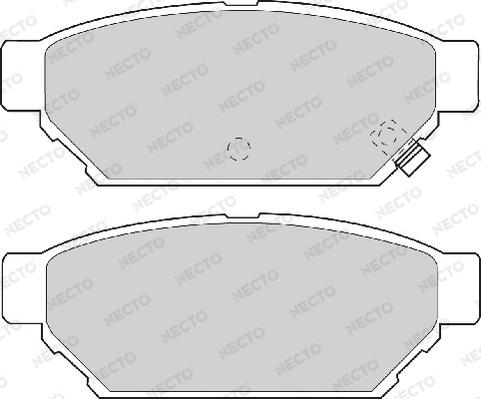 Necto FD6827A - Тормозные колодки, дисковые, комплект unicars.by