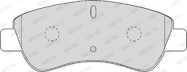 Necto FD6874A - Тормозные колодки, дисковые, комплект unicars.by