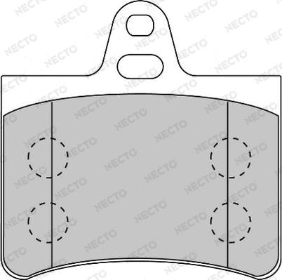 Necto FD6877A - Тормозные колодки, дисковые, комплект unicars.by